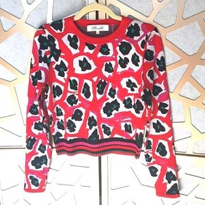 ✨HP✨NWOT DVF Colorful Abstract Crewneck Sweater